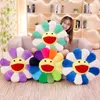 Zonnebloem Bloem Pluche Kussen Kawaii Smile Sunshine Comfortabele Knuffel Zachte Pop Kat Huisdier Sofa Kussen Mat Kussen Thuis slaapkamer Decor EW0019