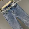 Jeans 2021 printemps automne industrie lourde strass maigre jean femmes élastique taille haute neuf Points pantalon femmes Denim salopette