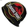 Beanie / Skull Caps Cool Jurassic Park Beanie Cap Unisex Winter Warm Bonnet Femme Cappelli in maglia Outdoor Dinosaur World Berretti Berretti per uomo Donna J230518