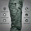 Calças masculinas Chaiyao City Cargo Tático Pants Men Combate Swat Army Militares Militares Algodão Muitos bolsos esticam calças casuais flexíveis 230518