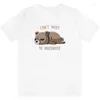 Magliette da uomo Divertenti Can't Wait To Hibernate Shirt For Men T-shirt Cotton Summer Streetwear Tshirt Abbigliamento Magliette Top Tee T-shirt