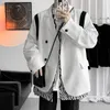 Ternos masculinos jaqueta masculina primavera outono coreano botão manga longa topos solto cor combinando casual blaser masculino streetwear