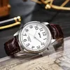 Zegarstki na rękę światło Watch Full Luminous Face 40 mm łatwy czytnik Pasek ze stali nierdzewnej 3ATM 230517