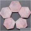 Stone Natural Star Of David Carving Hexagram Shape Crafts Ornaments Rose Quartz Amethyst Crystal Healing Agate Decoration Dr Dhgarden Dhmcn