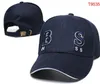 Дизайнерская шляпа буква бейсболки роскошные босс босс Каскет для мужчин женские женские капо Германия Шляпа Шляпа Стрит Стрит Стрит Солнце Спортивная Шал -шапка Регулируемая A9