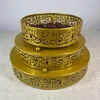 Plates Eid Mubarak Tray Party Decorations Dessert Metal Utensils Set Serving Cupcake Ornament Appitizer Dish Supplies