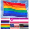 30スタイル150x90cmレインボーフラグレズビアンバナーLGBTフラッグポリエステルカラフルな旗屋外バナーゲイフラッグ卸売