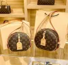 Womens Bag Women Luxurys Designers Bags Round Crossbody Purse BOITE CHAPEAU SOUPLE Messenger Bags Handbags Flowers Shoulder bag