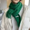 Szaliki zimowe kaszmirowe szalik kobiety gęste ciepłe szale i owijają się lady wełna zwykła solidna koc z paszmina poncho moda frędzle snood snood