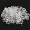 Boîtes De Rangement Bacs 50 Pcs 2.5 ML En Plastique Transparent Bijoux Perle Boîte De Rangement Petit Conteneur Rond Bocaux Make Up Organisateur Boîtes 230517