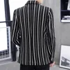 Мужские костюмы мужчины Blazer Fashion Print