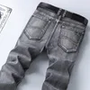 Men's Jeans Classic Style Summer Men's Thin Grey Jeans Business Fashion High Quality Stretch Denim Straight Pants Male Brand Trousers 230517