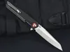 BK M0619 Flipper Couteau Pliant 440B Satin Tanto Lame G10 avec Poignée En Acier Inoxydable Roulement À Billes Ouverture Rapide EDC Poket Couteaux Avec Vente Au Détail