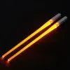 Creative 2pcs/Pal LED Chopsticks Light Up Durable Lightweight Kitchen Dinning Room Party Portable Food Safe Tableware E0522