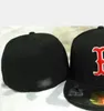 Boston Baseball Team Casquettes entièrement fermées Été SOX LA NY YN B Lettre Gorras Bones Hommes Femmes Casual Sport de plein air Plat Ajusté Chapeaux Chapeau Casquette Casquett A0