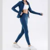 Designer Lululemens Giacca da donna Giacca da yoga standard Donna Defn Estate Sottile e traspirante Colletto alla coreana Sport Grigio Pilates Giacche a maniche lunghe