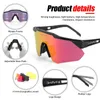 نظارة شمسية كابفو الضوئية نظارات ركوب الدراجات المستقطبة للدراجة الرياضة الرياضية UV400 ركوب الدراجة P230518