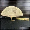 Andra festliga festförsörjningar Sandalwood Fan Chinese Style Traditionell hantverksfas Fans årsdag födelsedagspresent 17 Styl Dhwyv