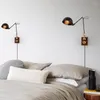 Lampada da parete Retro Lampadina E27 per interni Lampade a Led Luce di lusso Rotante Lettura Soggiorno Camera da letto Luci Comodino