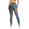 Women's Leggings Gym Yoga Legging Leopard Colors Mix All Over Printed Sexy Casual Streetwear Seamless Fitness Elastic Women Girl Clothing