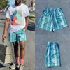Pantalones cortos para hombre Diseñador de hombres para mujeres Pantalones de playa transpirables de malla Serie deportiva Pantalón de baloncesto York City Skyline Gym Workout