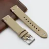 Watch Bands Onthelavel Quality Suede Leather Velour Gray Strap 18 20 22mm Replacement Band Accessories Stainless Steel Buckle #E
