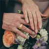 Bant Yüzükleri Tigrade Altın Renkli Tungsten Ring çift erkek kadın klasik düğün nişan grubu 2468mm Özel Yazma Gravür Adı 230518