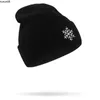 Beanie/Skull Caps Winter Hip Hop Hat Sticked Hat Creative Beanies Weather Brodery Knit Skallies Caps Sun Moon Snowflake Moln Korean Black Hats J230518