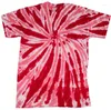 Heren t shirts kleurrijke dye kleurstof shirt twist rood