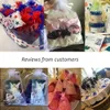 Stojak na biżuterię 50pcllot 4 Rozmiar Organza Work Prezent Opakowanie weselne przyjęcie gadżetowe Pakowanie Pakowanie Favors Torka do ciasta Rysowalne S Prezent 230517