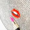 Schoudertassen rond acryl Crystal Evening Clutch Tag Nieuwe lippen en lippenstift Bling Rhinestone Money Portemones handtassen luxe ontwerper 230509