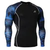 Racing jassen heren snel droge fietsen t-shirts fitness lange mouw compressie shirts bodybuilding gym t-shirt fiets sportkleding