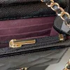 Fashion Designer hand bags Women Shoulder bags Gold chain Purse Genuine Luxury versatile shoulder bags Leather cross body bags Tape box