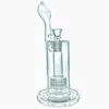 Flat mouth matrix glass hookah water pipe with 1 birdcage perc (GB-350) oil rig bong