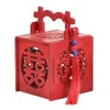 Emballage cadeau boîtes à bonbons de mariage boîte étui chinois faveurs en bois faveur fête chocolat invités Casex rouge traiter creux conteneur