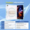 Newest Heavy Duty Shockproof Tablet Case with 360 rotation hand strap&kickstand for iPad 10.2 10.5 11 Mini 6 Silicone ipad Case