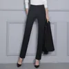 CAPRIS MULHERES Pantagens formais 2019 Autumn High Caists Ladies Straight Office Work Work Use Big Clothes S ~ 4xl 5xxxxxl Pantalon femme