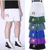 fashion Designer Summer mens Drip tassel print Nylon causal Shorts Mens Womens Side Pockets SportsWear Zipper Drawcord Short loose Pants