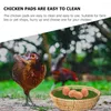 Decorative Flowers 2 Pcs Nesting Mats Chicken Cage Cushions Washable Rugs Practical Grass Egg Rug