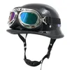 Motorcycle Helmets Helmet German Style For Motorbike Open Face Half Retro Moto Summer Casco DOT
