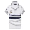 Man Polo Tasarımcı Giysileri Erkek Stripe Polo Gömlek Yüksek Kaliteli Mizaç Trendi Yaka Moda Gömlek Polo Luxe Pamuklu Tişört Polo Track Takım En İyi Maç Şort
