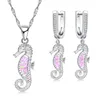 Collier boucles d'oreilles ensemble Carofeez 2023 mignon hippocampe pour femmes accessoires bijoux de mariage à la mode Imitation opale et