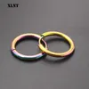 Stud XLNT 1 Pair Small Hoop Earrings Stainless Steel Circle Round Huggie Hoop Earrings for Women Men Ear Ring Ear Bone Buckle Z0517