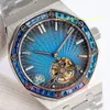 Fábrica de camadas superior MAT MAIS DE ESTILO HOMEM MEN RELÓGIOS 26522 41mm Corrente manual Up Mechanical Watch Tourbillon Cal.2924 Super luminoso pulseira de borracha impermeabilizada