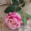 20 -stcs/lot bruiloftdecoraties Bloemen 51 cm echte aanraakmateriaal kunstmatige bloemen roze boeket nep zijden single stengel bloemen floral lt446