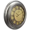 La Crosse Clock 404-2661 24 인치 컷 아웃 숫자가있는 풍화은 석영 벽 시계