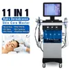 11 EN 1 Hydra Microdermabrasion Peau Nettoyante Yeux Soins Machine Hydra Peel Diamant Dermabrasion Anti Vieillissement Hydro Équipement