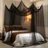 New 8 Corner Post Canopy Bed Curtains Elegant Camping Tent Mosquito NET for Bed Canopy Screen Netting Full/Queen/King