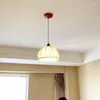 Hangende lampen Noordelijke stof lichten Slaapkamer Bedroom Lamp Moderne eetkamer Doek Hanging Living Decor Home verlichting armaturen