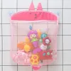 Bath Toys Baby Bathroom Mesh Bag Sucker Design For Bath Toys Kids Basket Cartoon Animal Shapes Cloth Sand Toys Toddler Storage Net Bag 230517